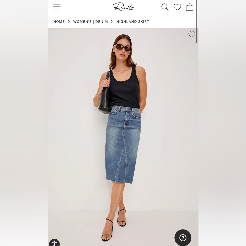Rails Denim Highland Skirt